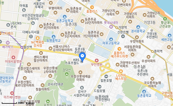 KBS스포츠월드 지도